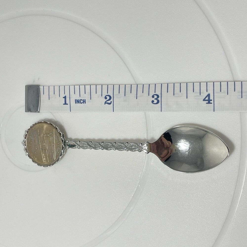 North Carolina First Flight 1903 Quarter Souvenir Spoon Wright Brothers - Picture 7 of 7